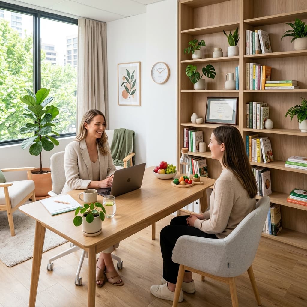 Cabinet de nutrition moderne et lumineux